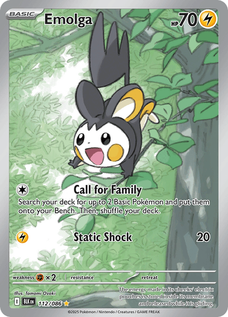 Black Bolt Emolga IR #112